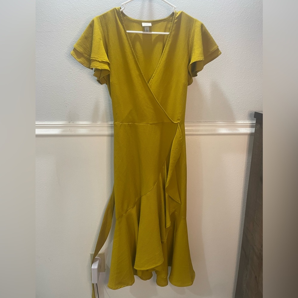 A new day mustard yellow dress